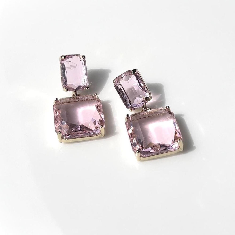 Pink Gem Candy Earrings